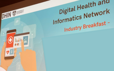 Digital Health and Informatics Network industry breakfast at Sydney University (June)